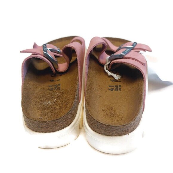 Papillio By Birkenstock Arizona Chunky Suede Sandals Womens 10 Candy Pink Narrow - Picture 7 of 10